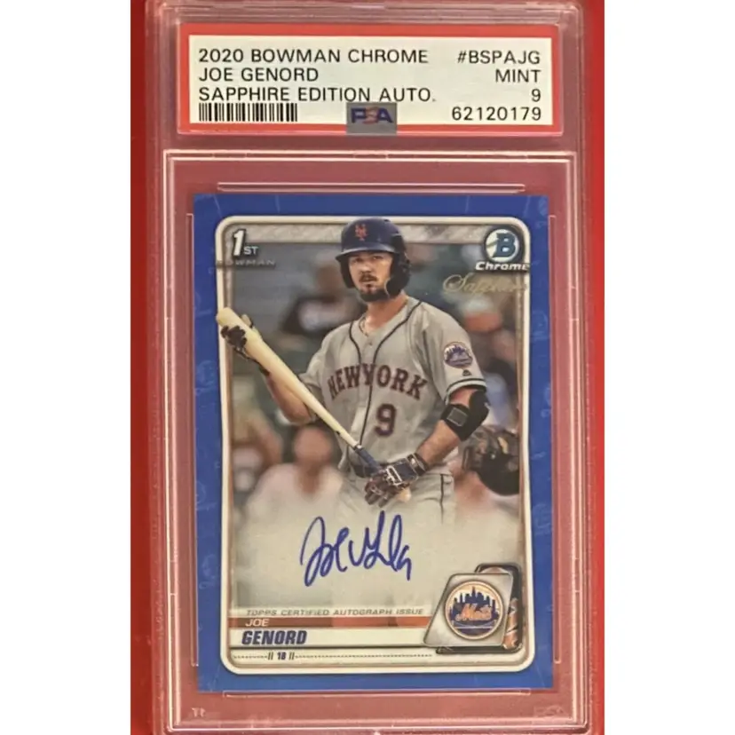 2020 Bowman Chrome Sapphire Edition Prospect Auto Joe Genord #BSPA