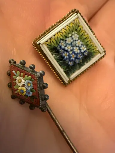 Jewelry!  Micro Mosaics, Hat Pins!