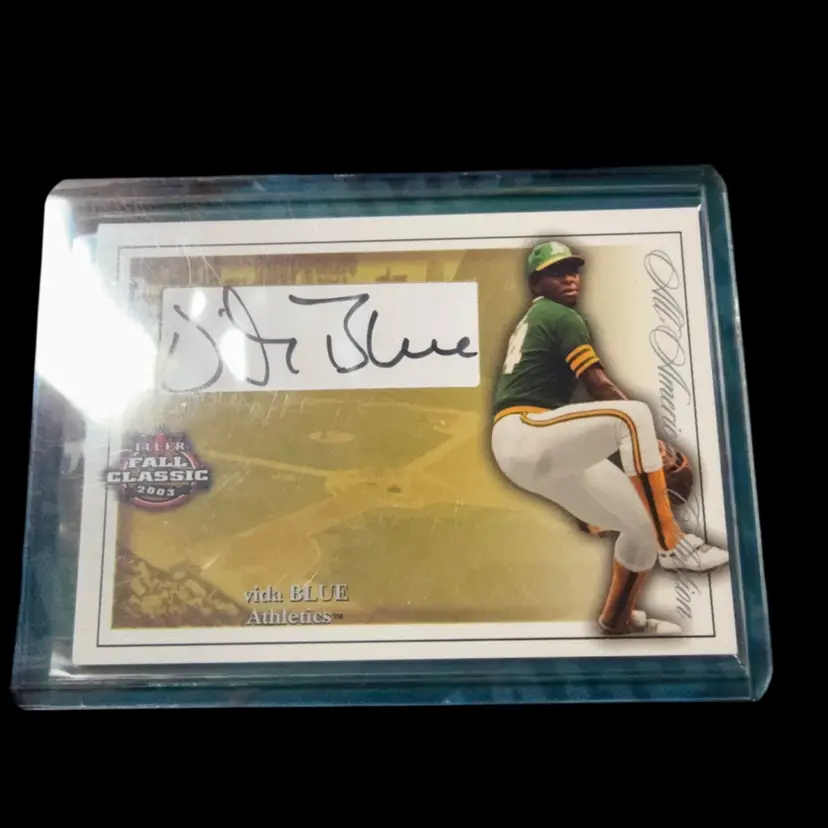 Vida Blue Fleer Fall Classic Autograph /450 Oakland Athletics