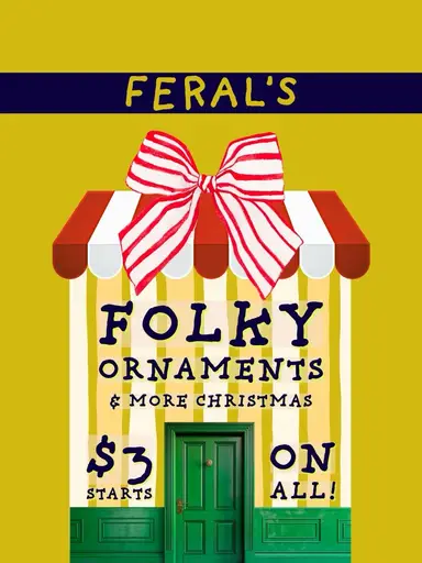 Folky, Fun Christmas Ornaments & More 🎄 ALL $3 Sb