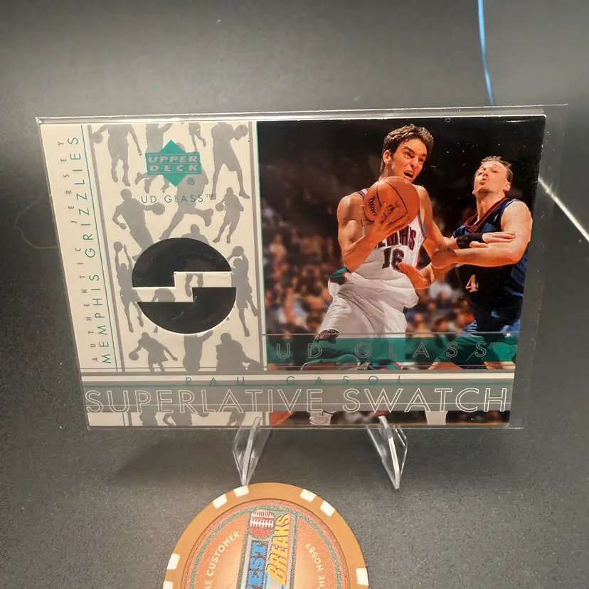 Pau Gasol Game Used Jersey 2002-03 Upper Deck Memphis Grizzlies