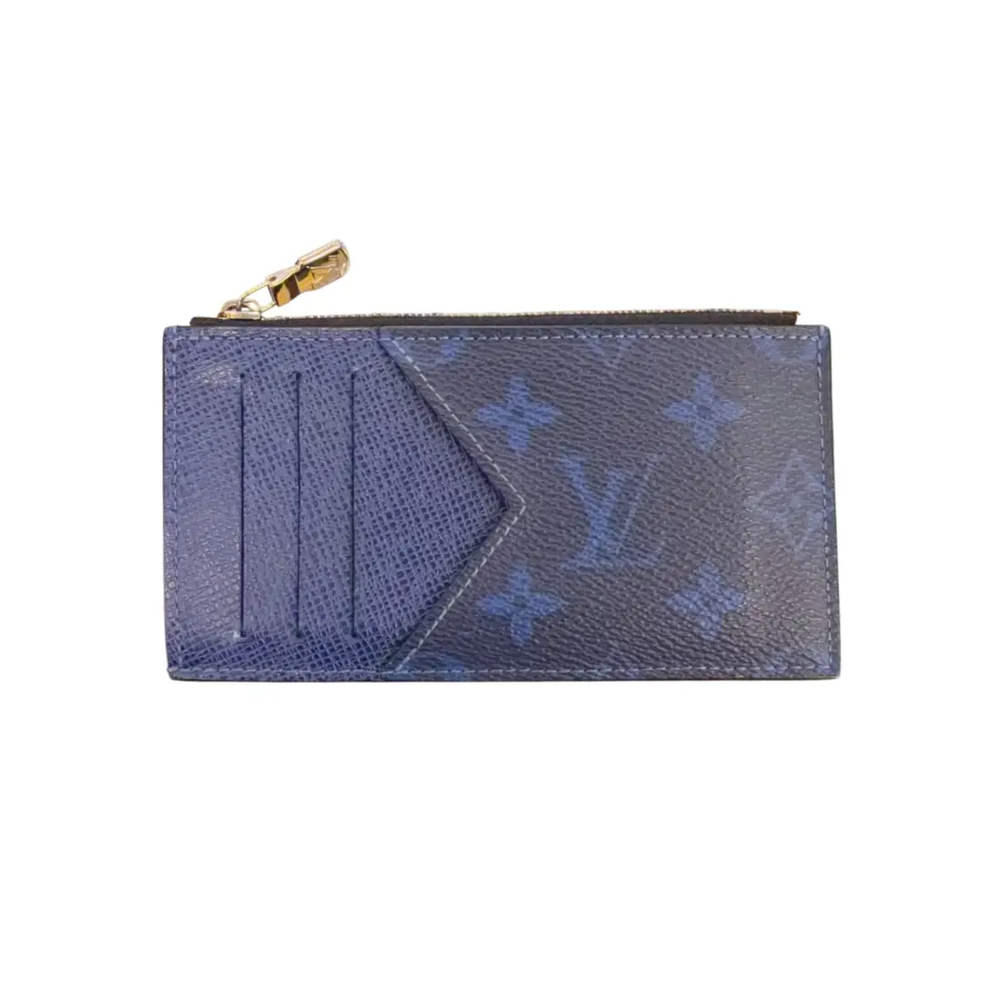 Louis Vuitton Blue Monogram Taigarama Coin/Card Holder