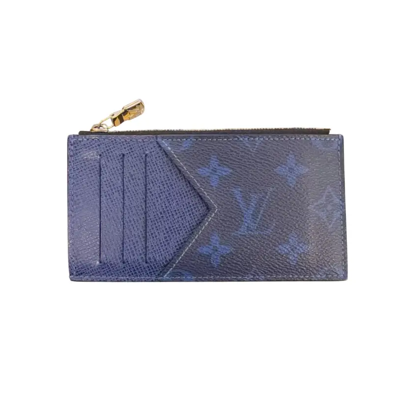 Louis Vuitton Blue Monogram Taigarama Coin/Card Holder