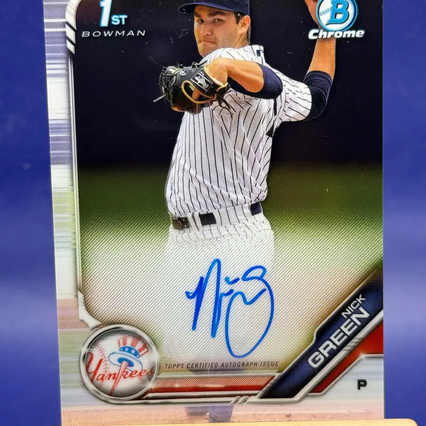 2019 Bowman Chrome Nick Green Auto CPA-NG 1st Bowman B86