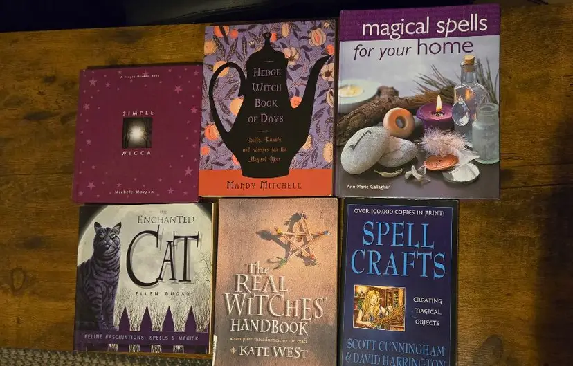 Witchcraft Book Lot 6 Books Magic Wicca Spells