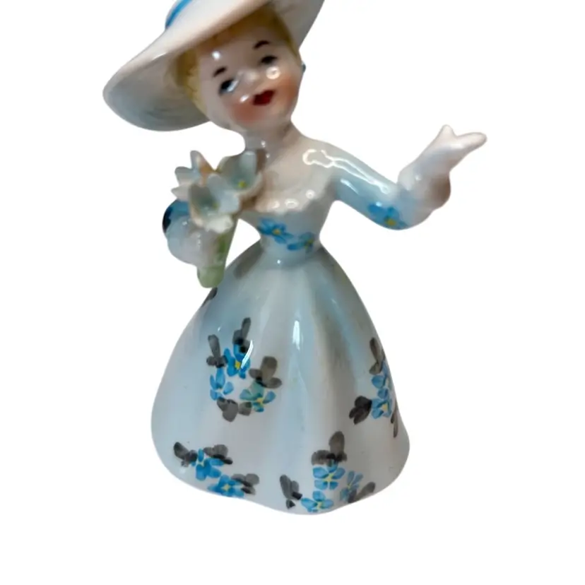 Lefton? Southern Bell Girl In Blue 4” Tall