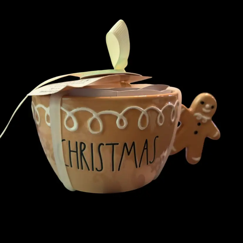 Rae Dunn Artisan Collection Gingerbread Christmas Measuring Cups – Set of 4 – NWT – Collectible Holiday Kitchen Décor. 2 1/2” H x 5 1/2”W