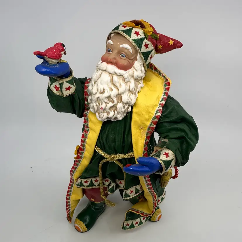 Possible Dreams Clothtique "SUNFLOWER SANTA"with A Bird *No House In Hand