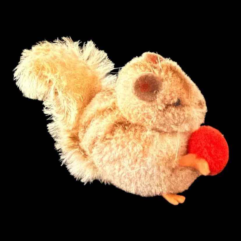 Steiff Pom Pom Squirrel 4505 German Wool Miniature Toy 3.5”