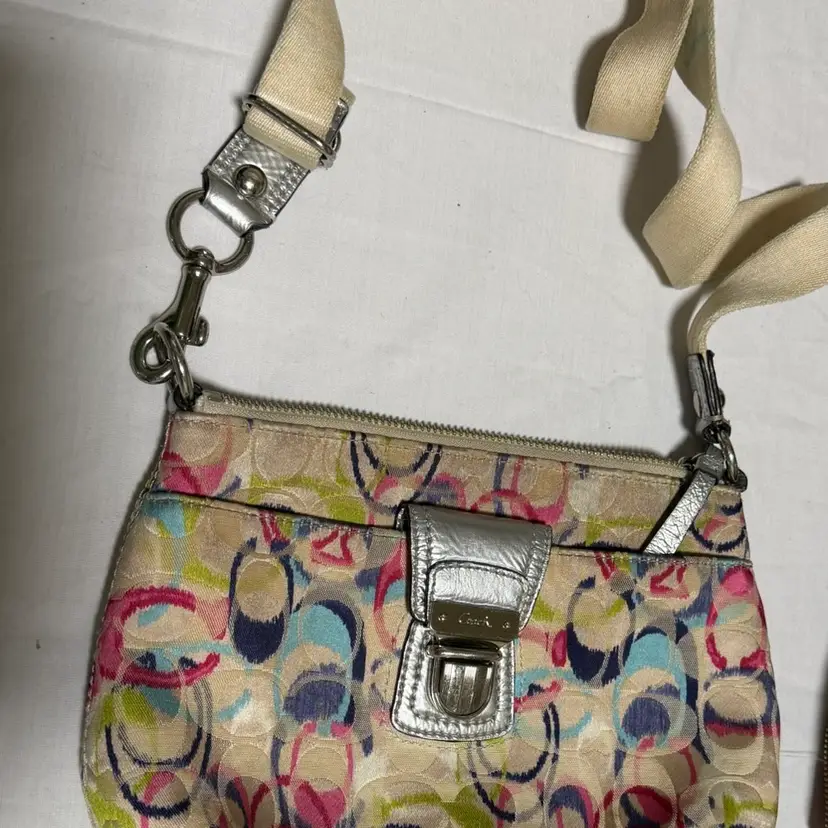 Coach Multicolor Signature C Crossbody Bag