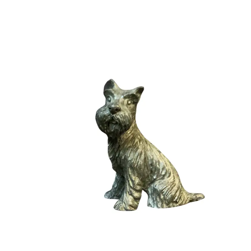 Vintage Mini Spoontiques Pewter Scottish Terrier Figurine. 1.5 Inches