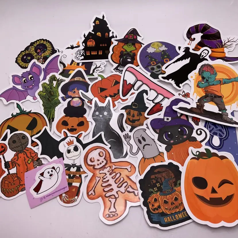 Halloween Sticker Lot CHOICE as Shown 25+ Stickers Per Bag