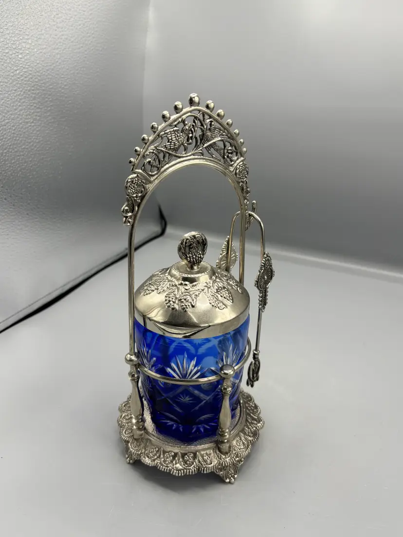 Vintage Silver plated Pickle Container