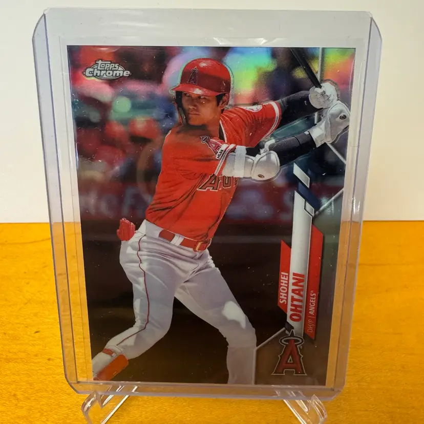 Shohei Ohtani 2020 Topps Chrome #21 Refractor - Los Angeles Angels