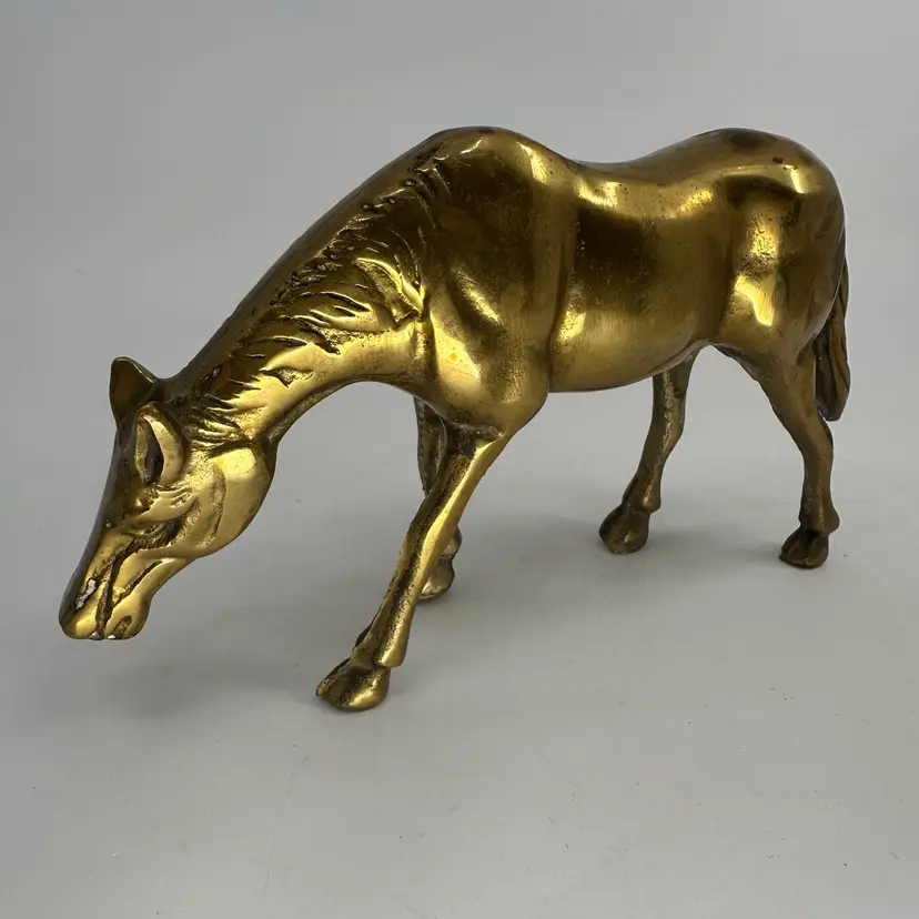 Solid Brass Horse Figurine