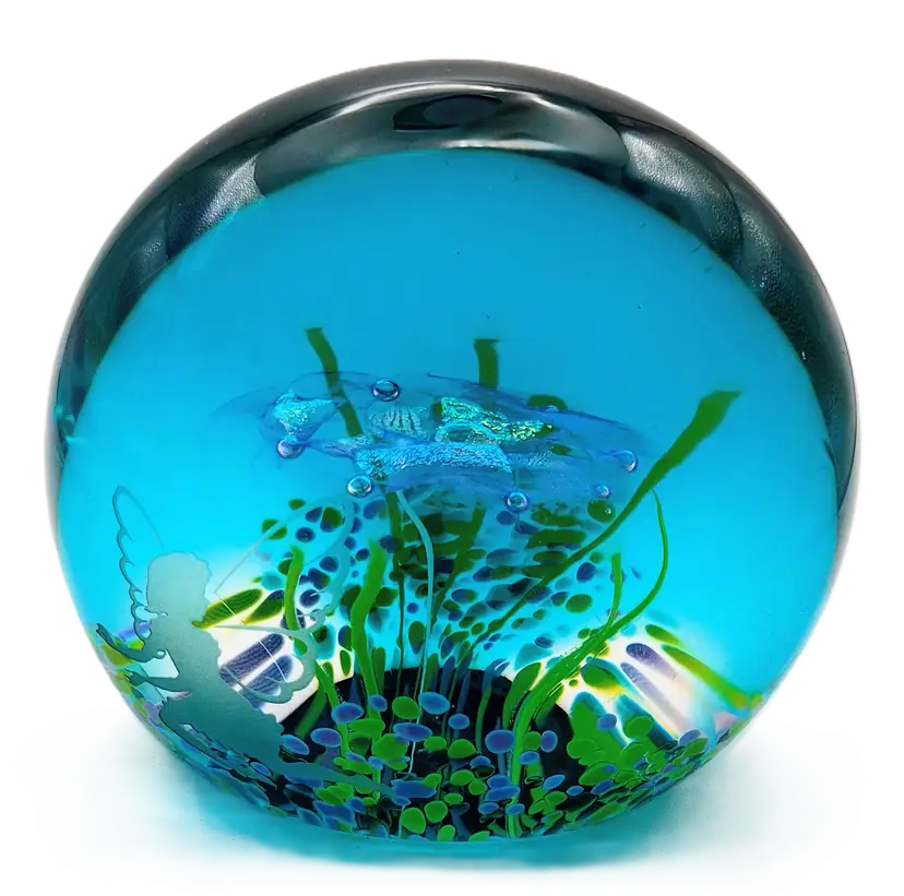 CRAZY RARE Caithness Glass, 'Sparkle' Fairy Tales Series LE Paperweight by Colin Terris (BIN)