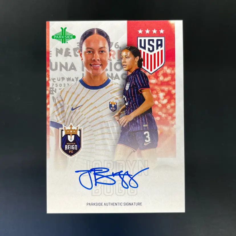Jordyn Bugg 2025 Parkside Club And Country Autograph USWNT Soccer Card