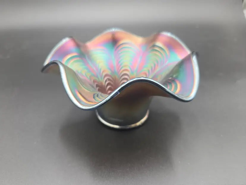 Fenton peacock tail