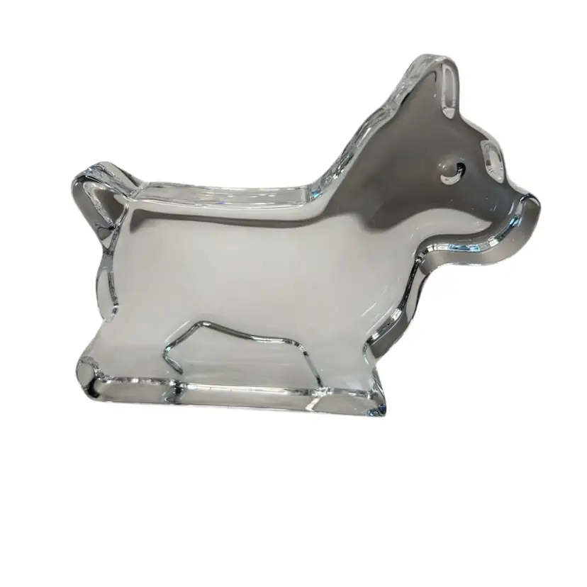 Oeffers Sweden Crystal Scottie Dog @5x4x1 Signed