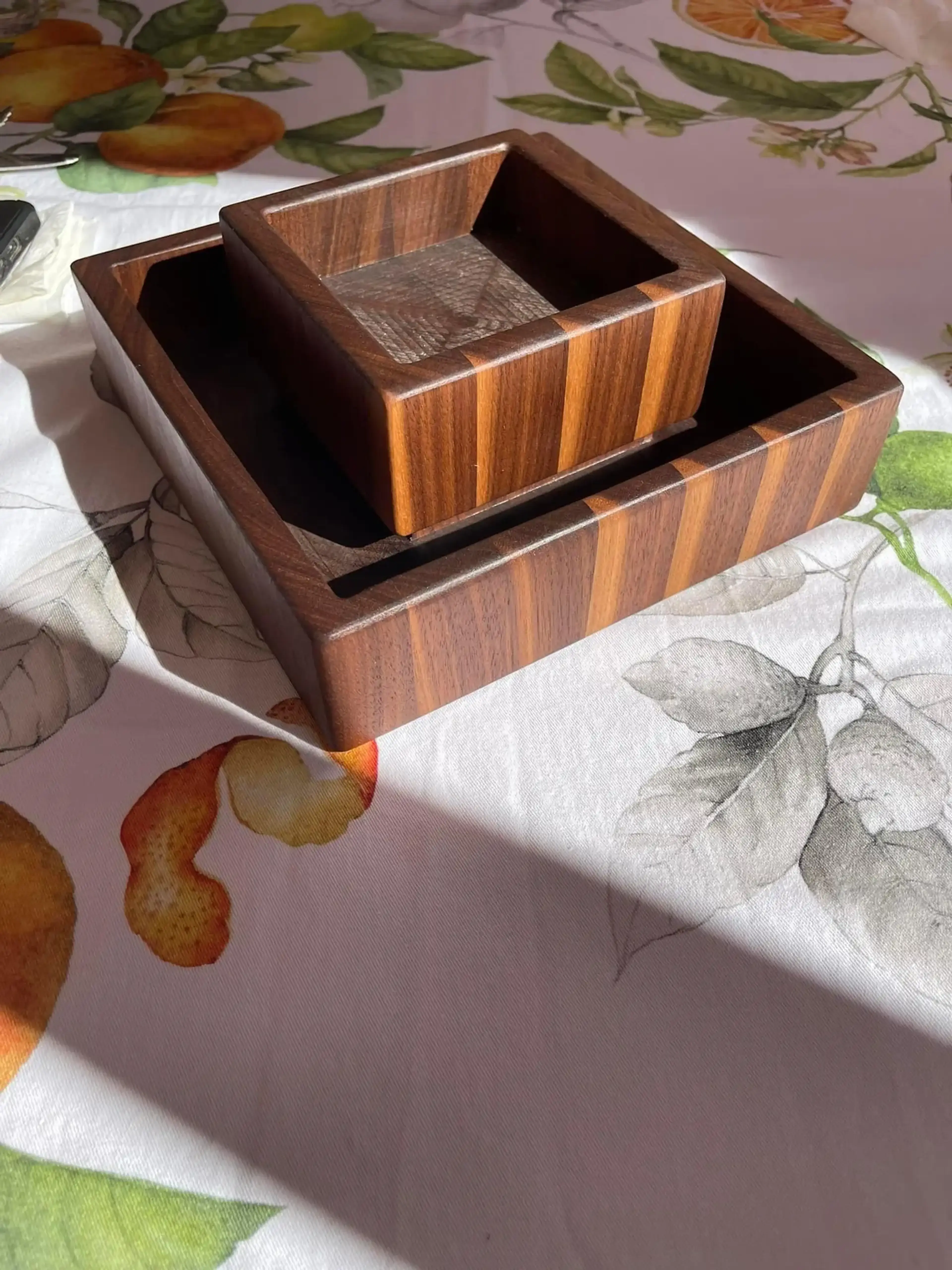 Walnut Nested Serving Tray