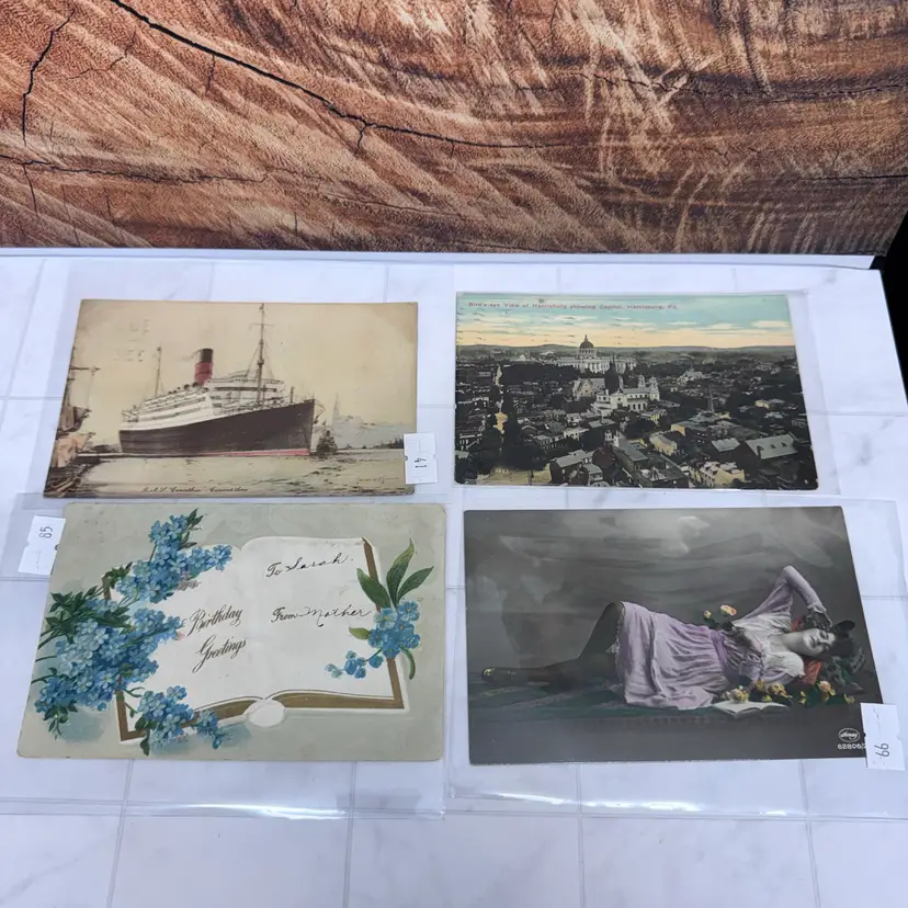 15 Vintage Postcards, Some Antique