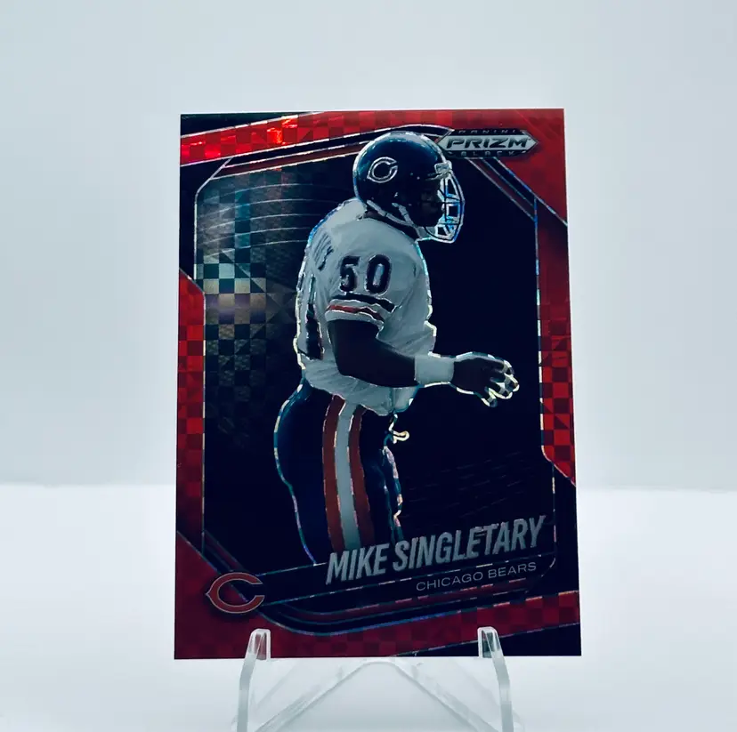 Mike Singletary Prizm Black Red Pandora Parallel - Chicago Bears #/75