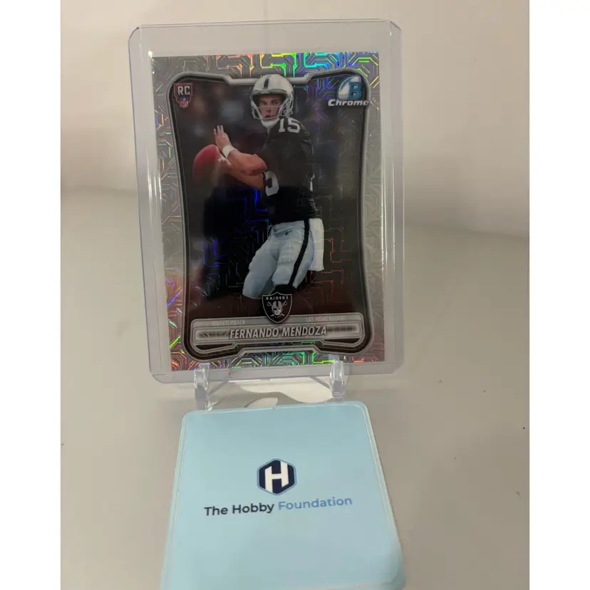 Fernando Mendoza - 2026 Bowman Chrome Mojo Refractor - Las Vegas Raiders