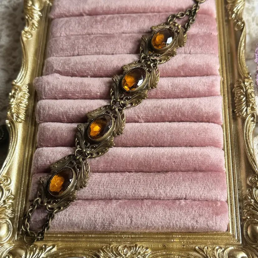 Vintage 1930’s Czech Glass Bracelet