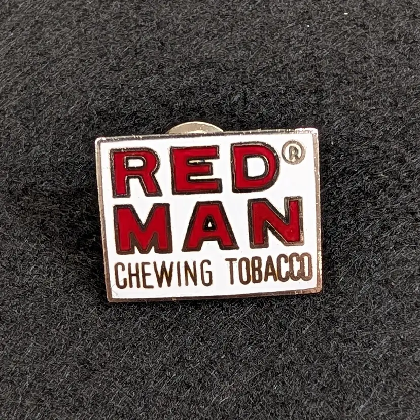 Vintage Red Man Chewing Tobacco Corporation Company Advertisement Lapel Hat Pin