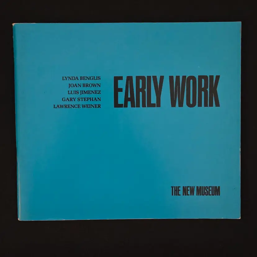EARLY WORK The New Museum Exhibition Catalog Five Artists Softcover Vintage