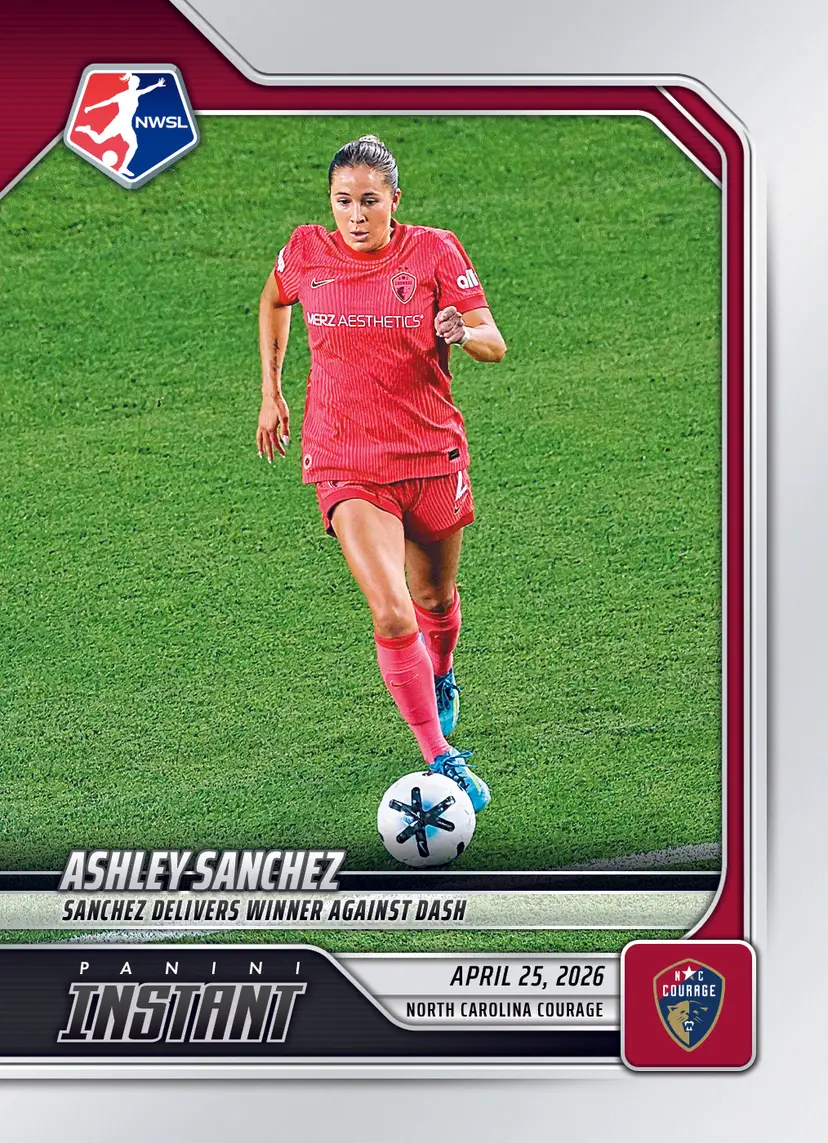 Ashley Sanchez Soccer Card Limited Edition Only 78 Made - North Carolina Courage - 2026 Panini Instant NWSL
