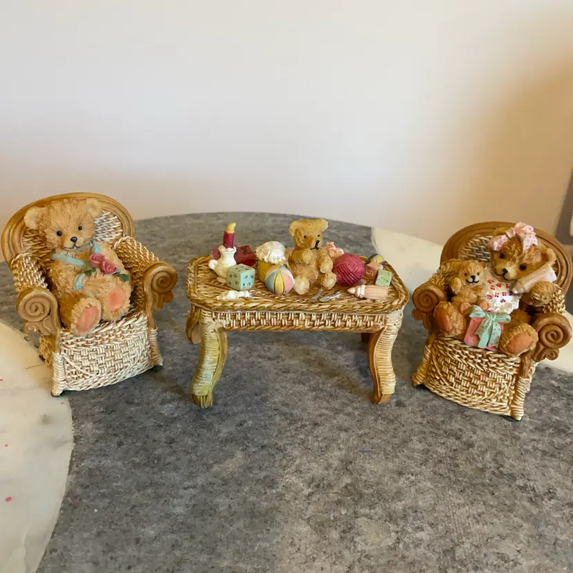 5 Piece Resin Bear Family
