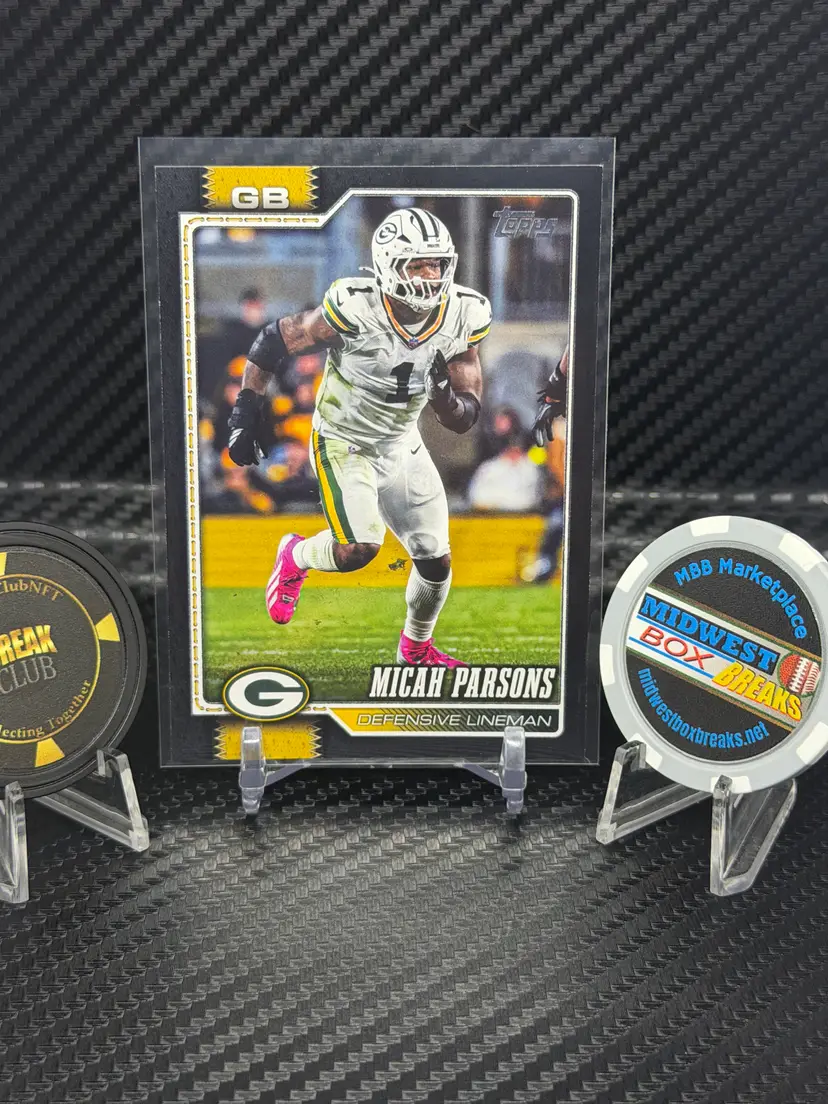 MICAH PARSONS 2026 Topps Football #72 Black Parallel 66/70 Green Bay Packers - midwestboxbreaks.net