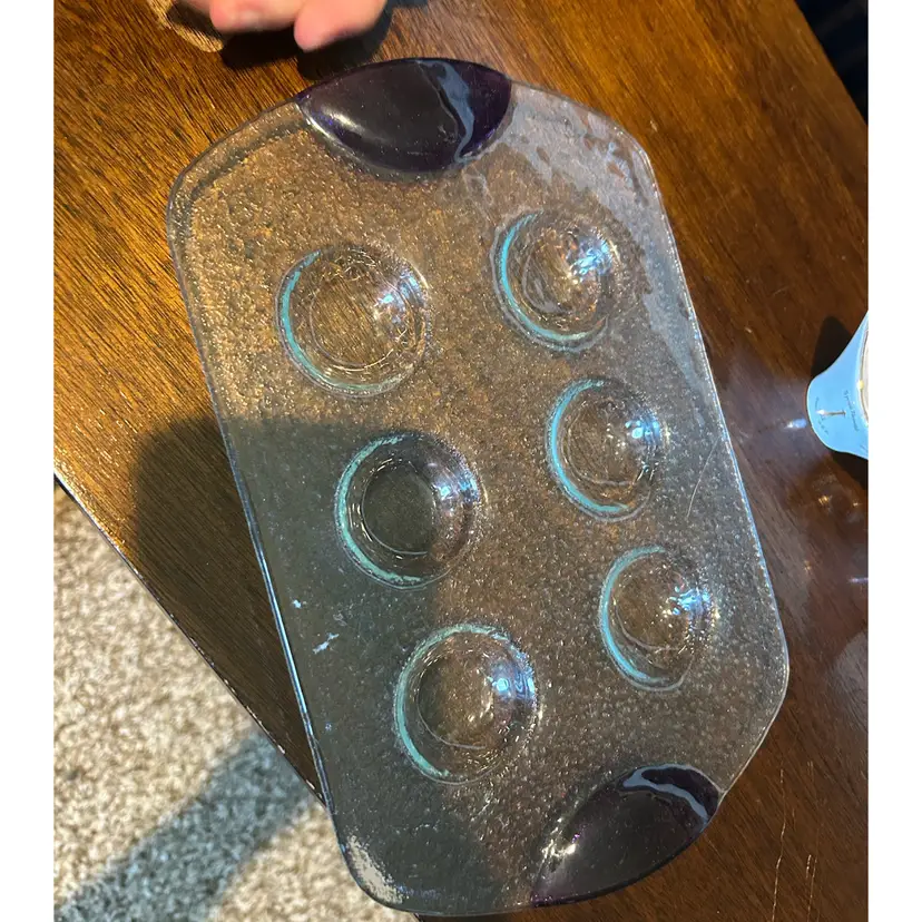 Clear, Glass Egg Tray