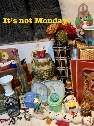 Delayed! Raku, Pixies, Mini Creamers, Art Glass, Bill Campbell….🥰