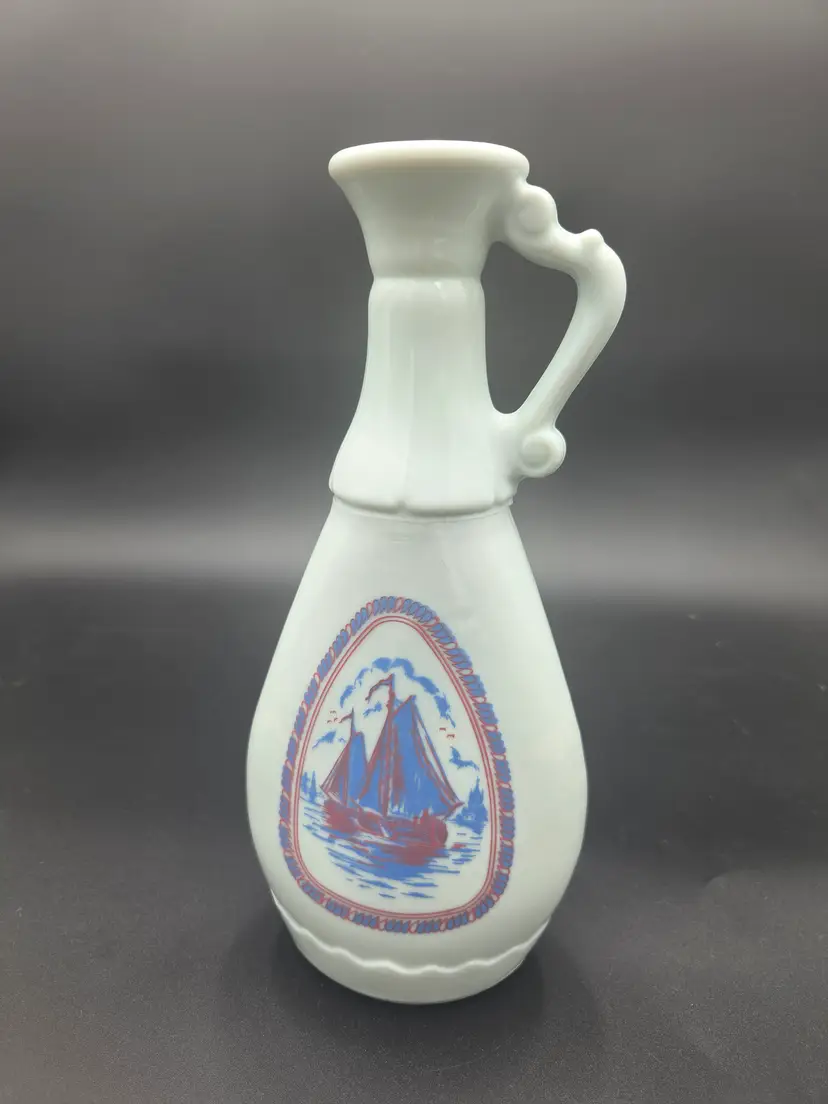 Milk glass bottle