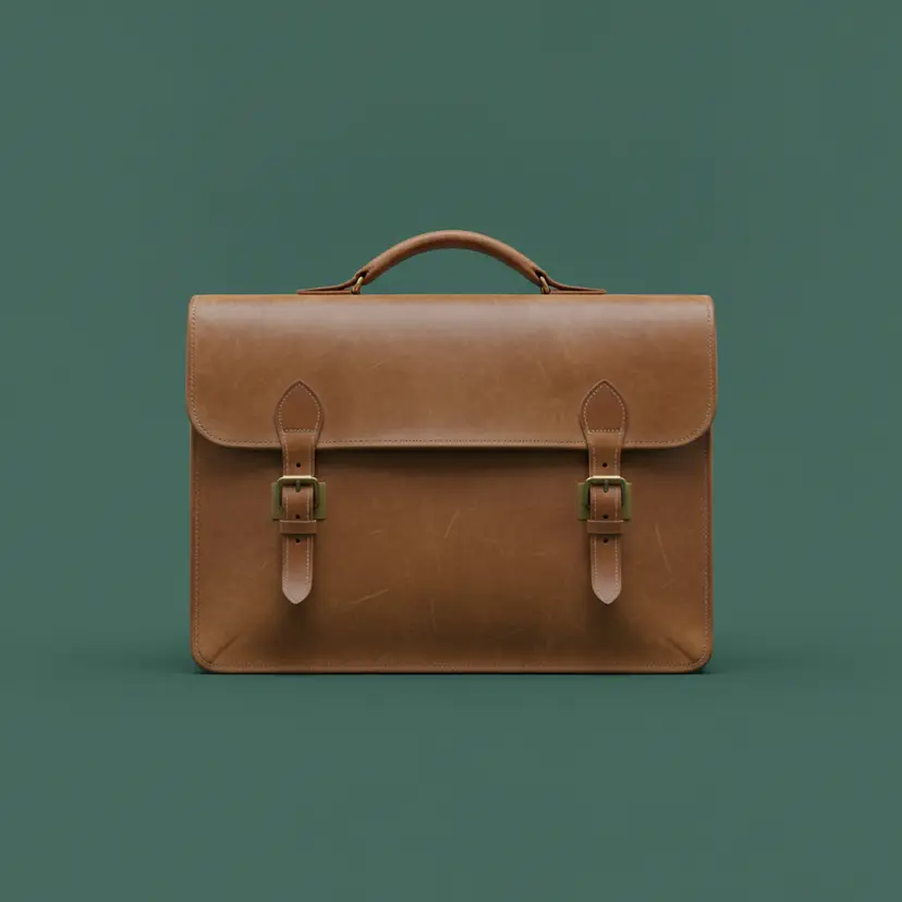 Vintage Leather Briefcase - Ships Internationally