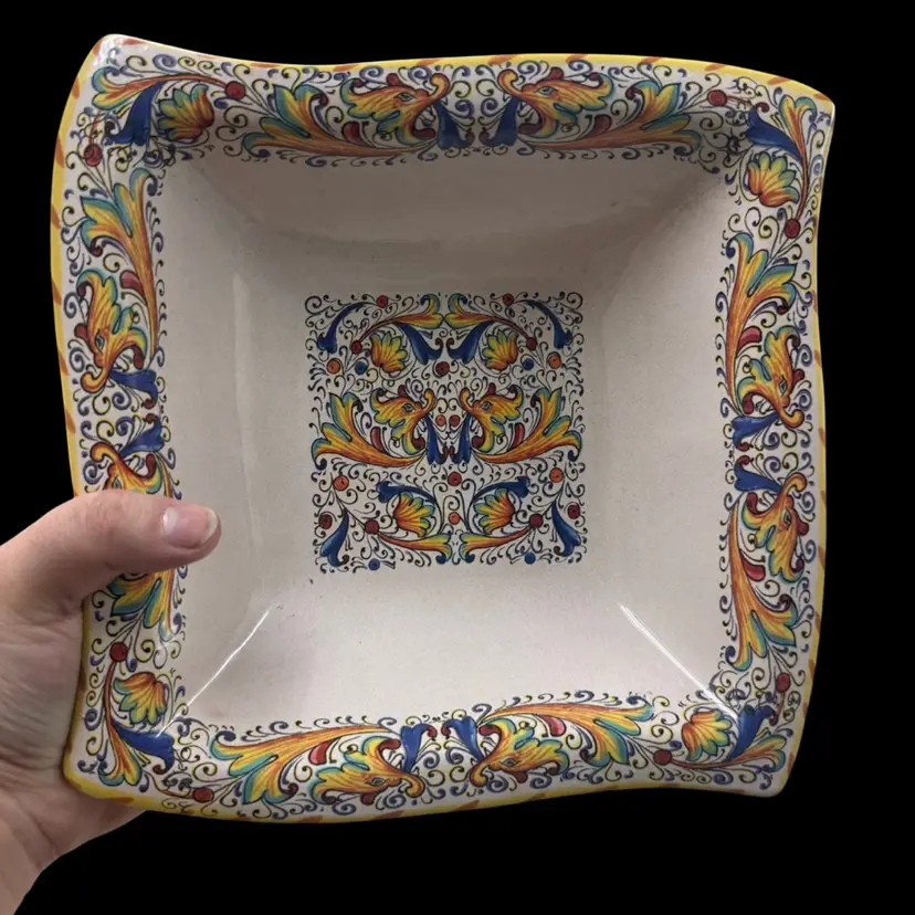 Mariana Ceramic Multicolor Bowl Made In Italy
