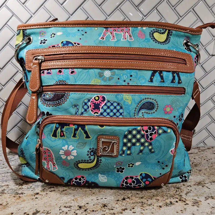 Stone Mountain Colorful Elephant Paisley Print Bag