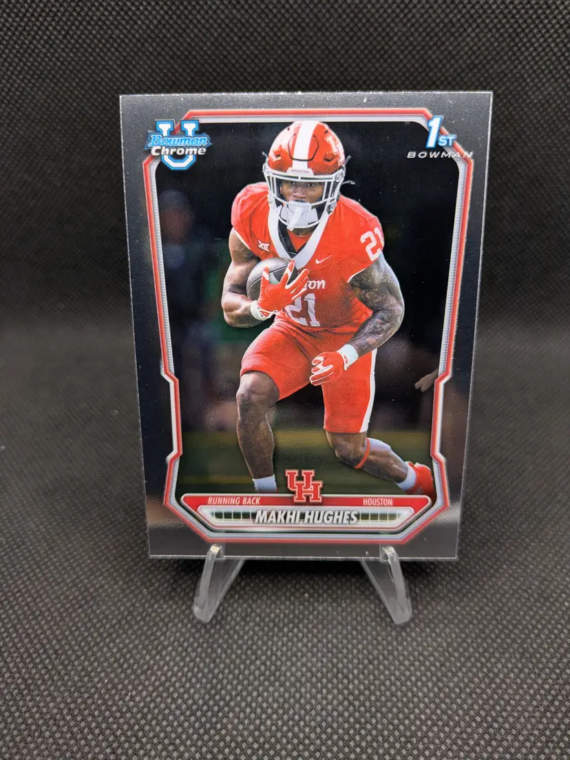 Makhi Hughes 2026 Bowman Chrome U Football First (1st) Bowman #BCP-194 - Houston