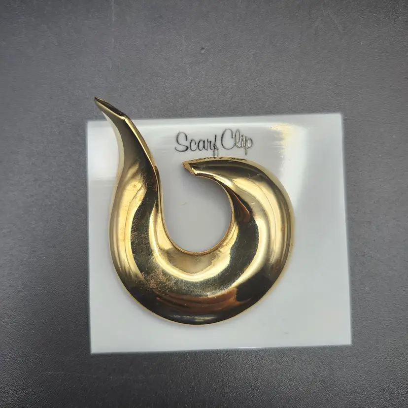 Vintage Gold-Tone Scarf Clip NOS