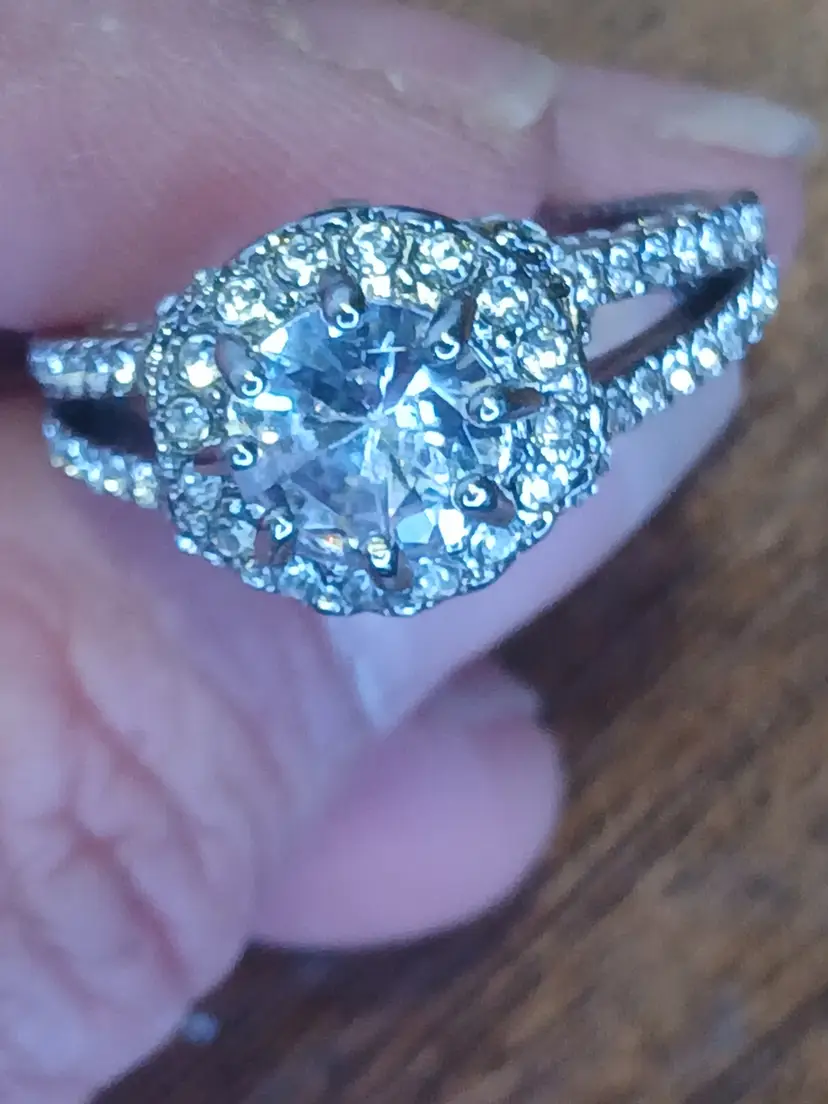 .925 silver and masonite size8 ring