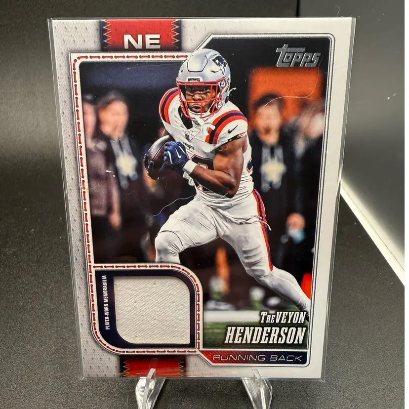 Treveyon Henderson Real One Relics 2026 topps NFL New England Patriots