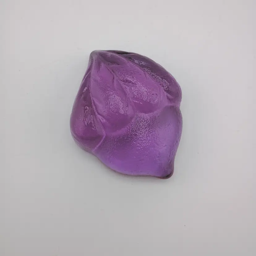 Purple acorn paperweight