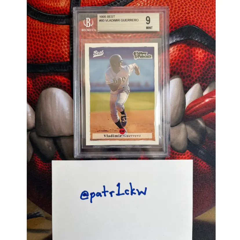 Vladimir Guerrero 1995 Best BGS 9 Minor League Albany Polecats Expos