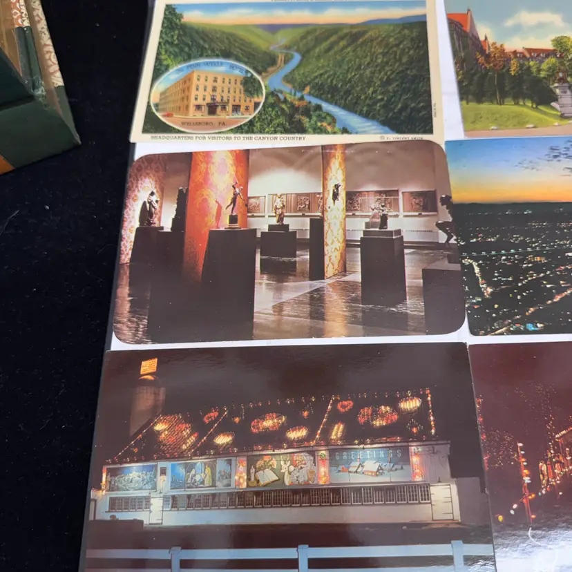 9 Vintage Pennsylvania Postcards, Not Postmarked