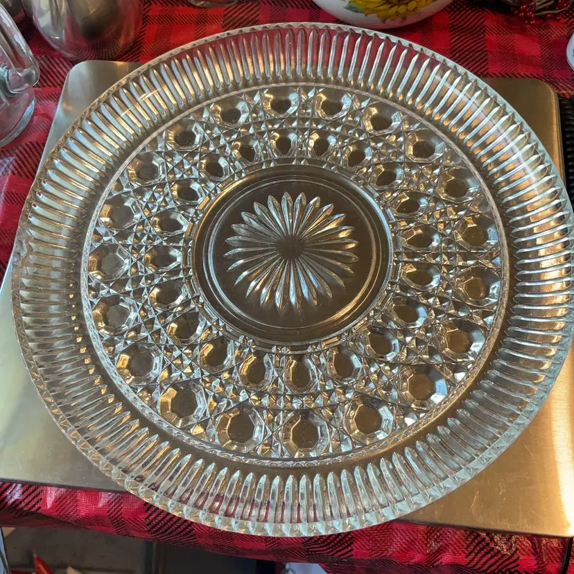 Cut Glass Platter