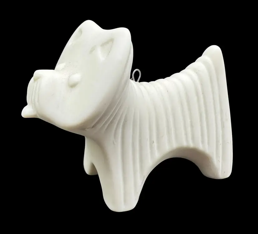 Jonathan Adler Menagerie Christmas Ornament Figurine Westie Terrier Dog White