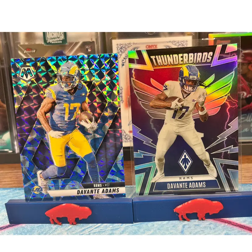 Davante Adam’s Lot (blue Mosaic & Thunderbirds Silver) Rams