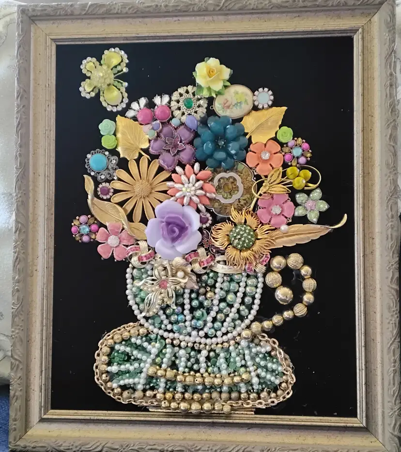 Coffee cup Vintage Jewelry Art